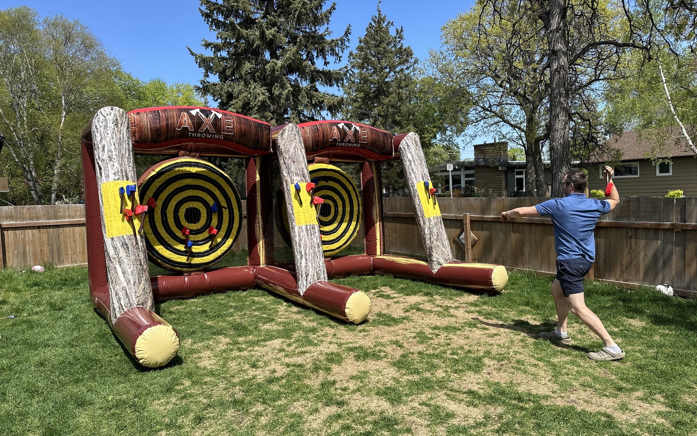 Giant Soccer Darts Game Inflatable for rent Winnipeg Manitoba