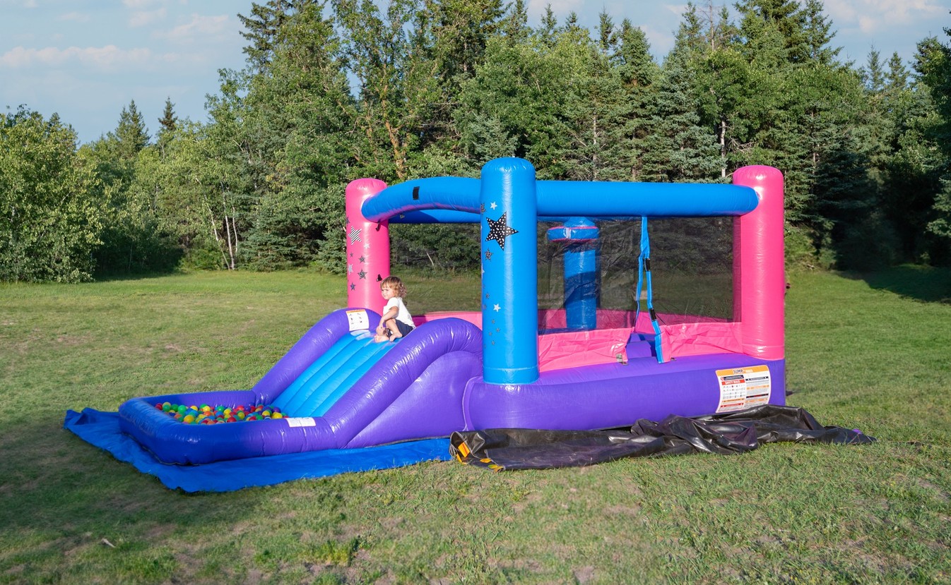 Little Star Inflatable Bouncer Slide and Waterslide for rent Winnipeg Manitoba
