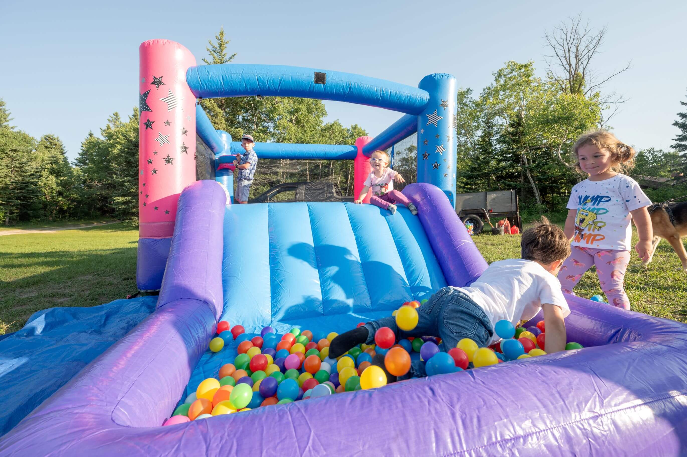 Little Star Bouncer with Slide party rentals Winnipeg Manitoba
