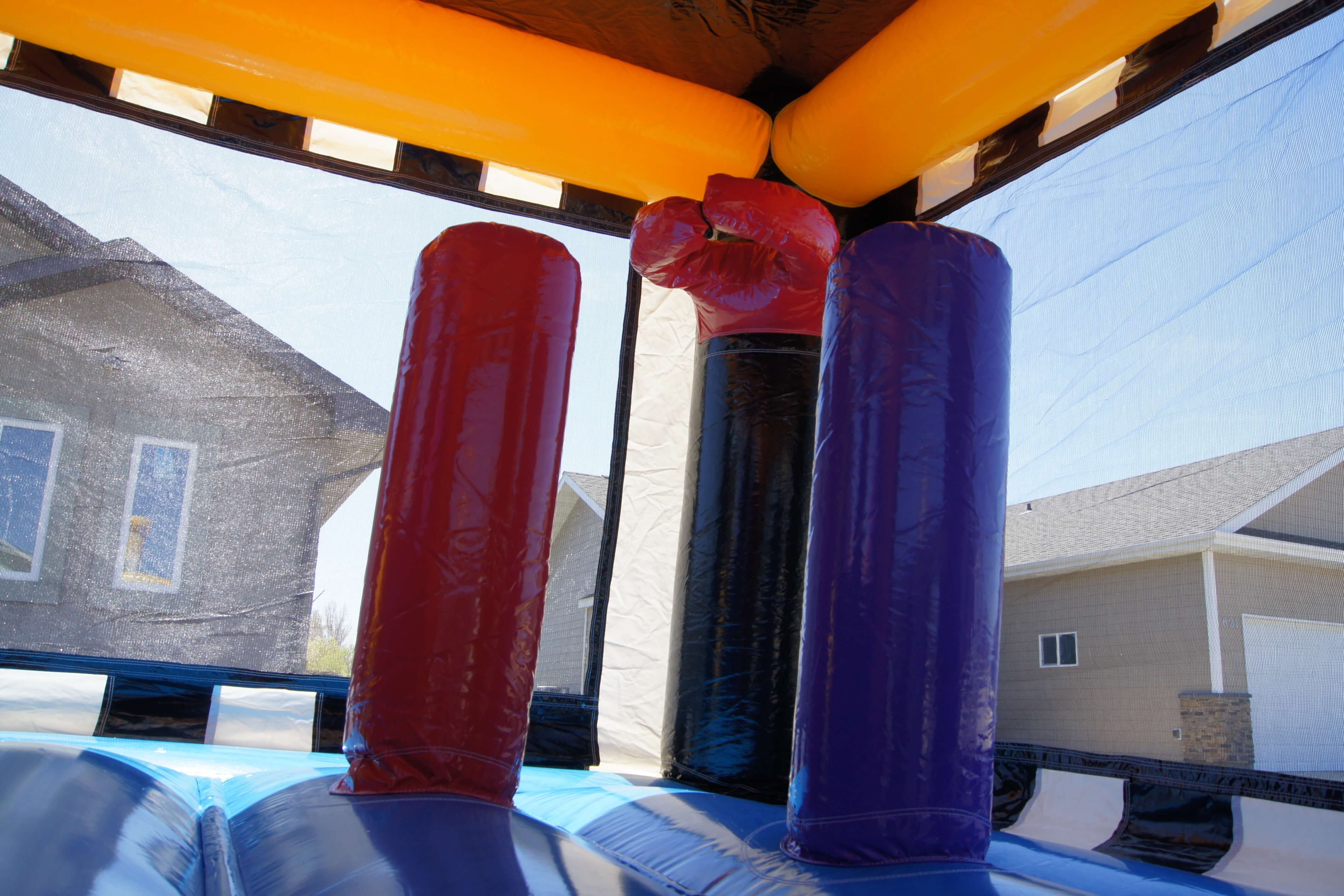 Sports Combo Bounce Castle with Slide rentals Winnipeg Manitoba